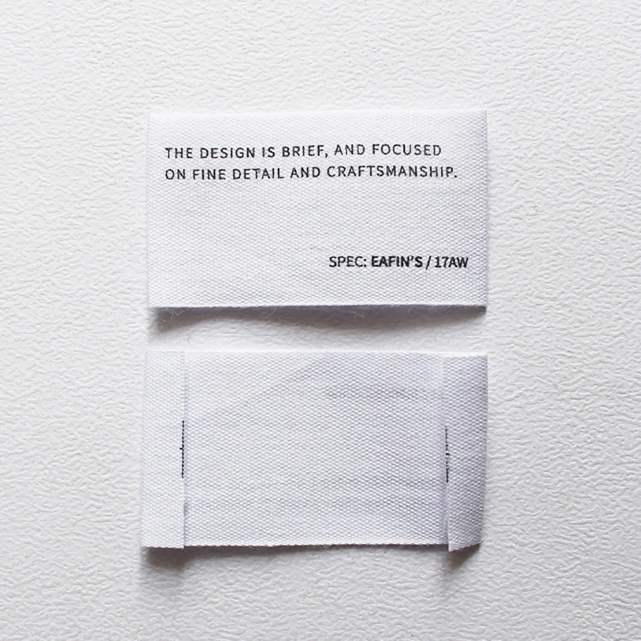 Пользовательские печатные брендовые красивые тканые этикетки для одежды