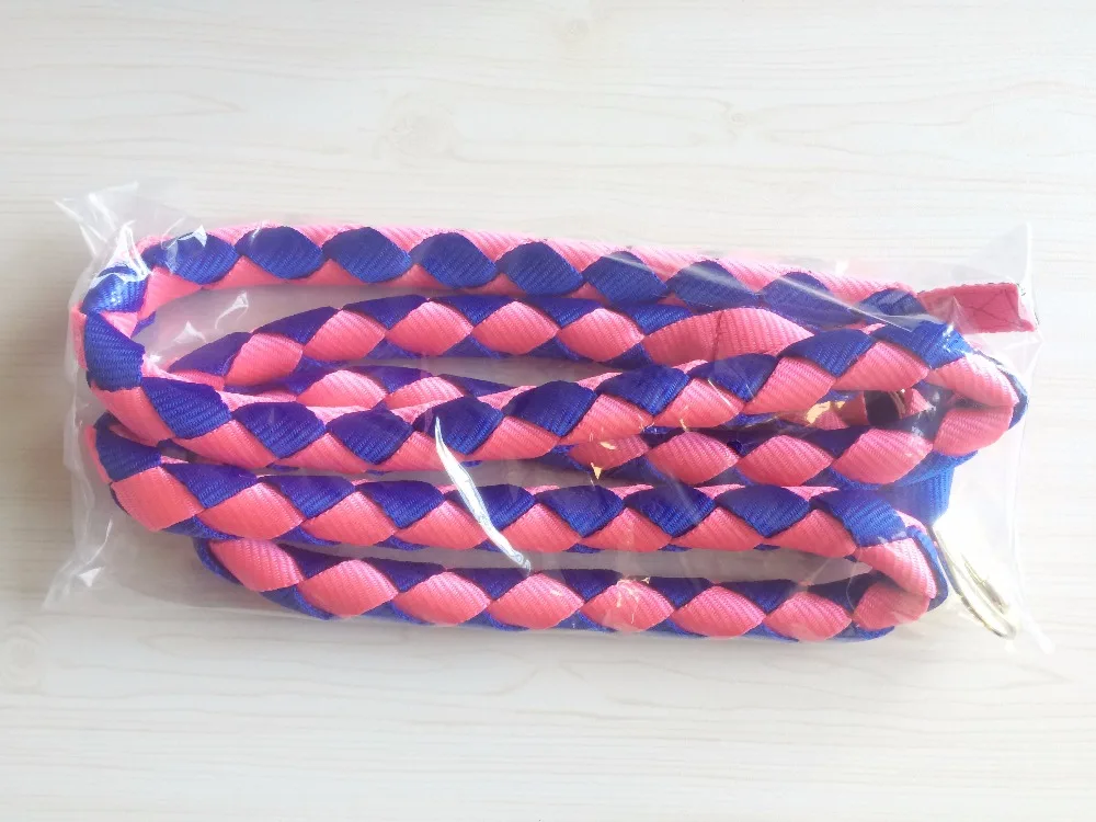 Braided Webbing Two Tone Color Horse Lead