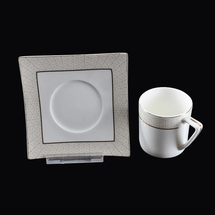 Manufacture custom custom modern tableware with flower decal fine bone china dinnerware set
