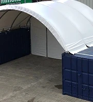 High quality 40ft x 20ft steel frame Container Shelter/ canopy/ tent