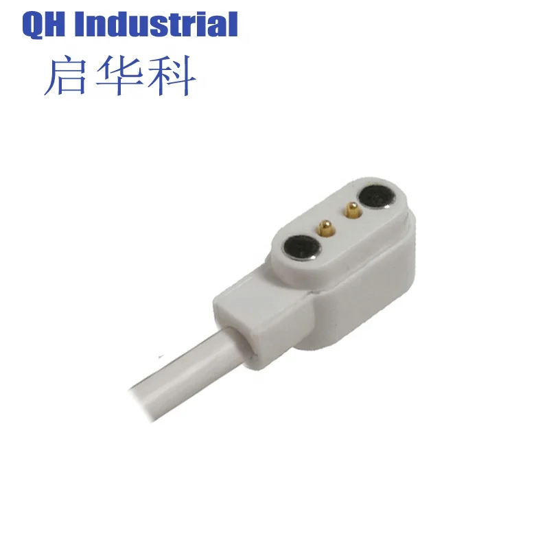 2.84 Pitch 4.0 Pitch High Current Male and Female Pogo Cable Magnetic Charging Connector 2Pin Magnetic Connector