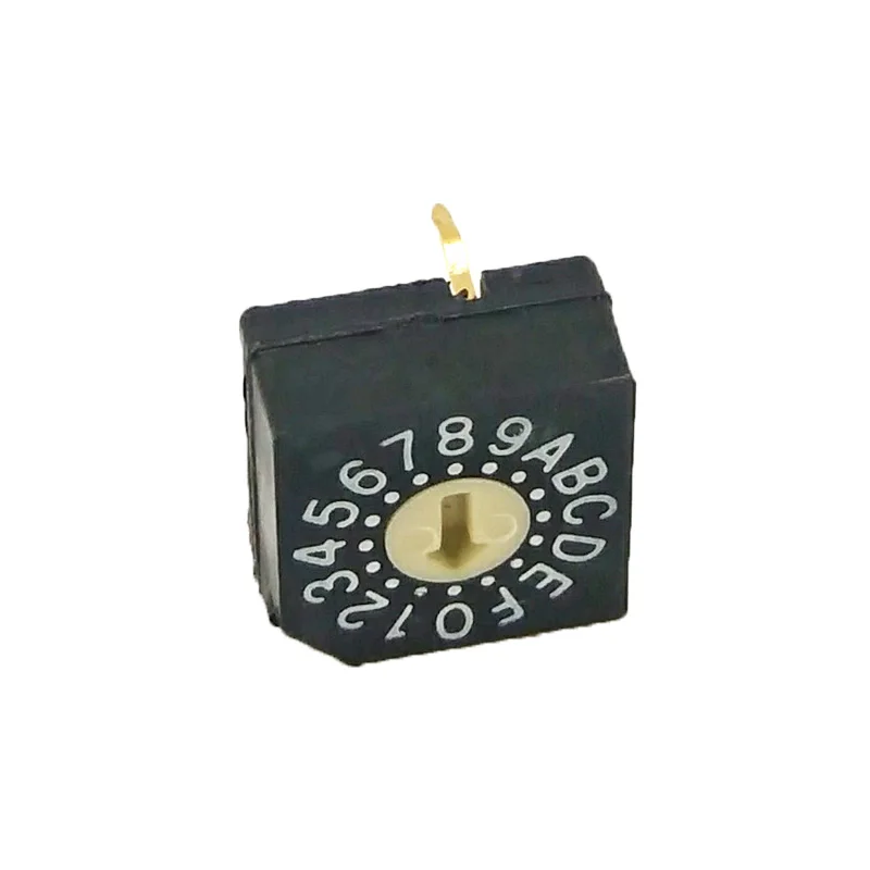 Thru hole Type Flat Rotor 16 Position 4+1 Pin Rotary Dip Switch
