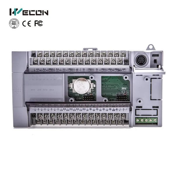 32 I/O small programmable logic controller Wecon brand,touch screen controller pv automatic analog temperature control