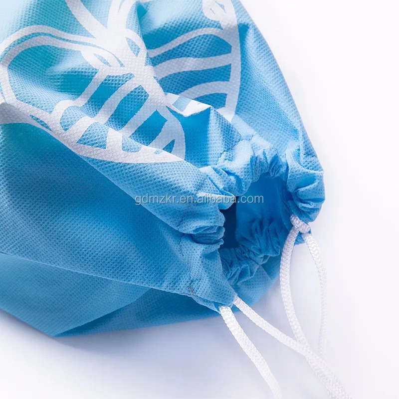 Promotional Customized Logo Golf Shoe Bag Non woven Travel Drawstring Dust Bag