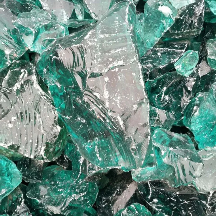 crushed glass chips for landscaping or terrazzo