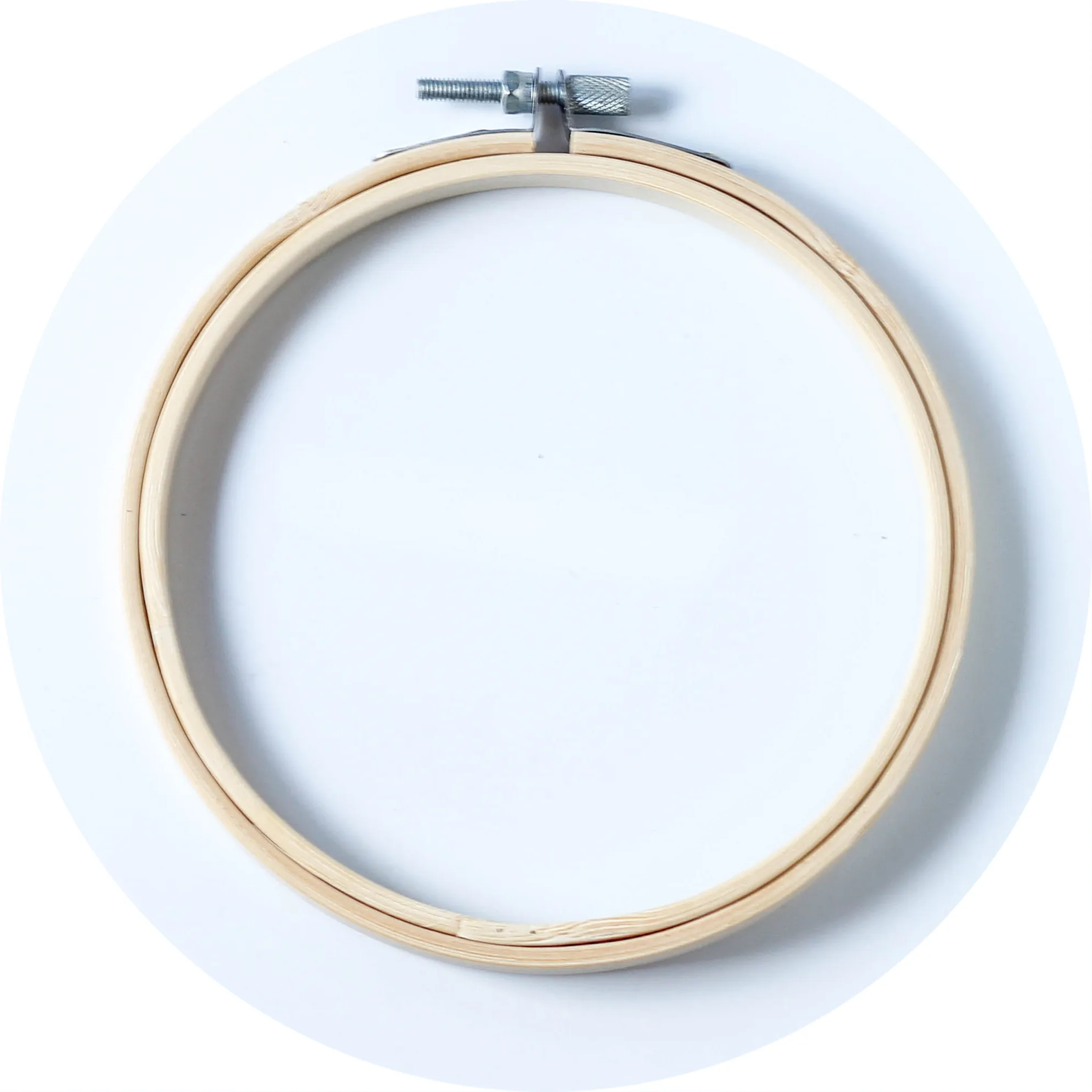 
Eco Friendly Round Natural Bamboo frame Wooden Embroidery Hoop For Cross Stitch 