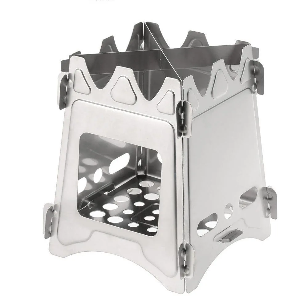 
Portable Outdoor Stove Compact Folding Portable Outdoor Camping Cooking Picnic Hiking Camping Wood Stove 