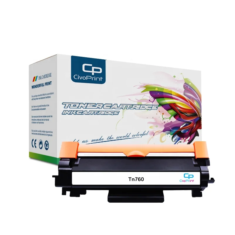 Civoprint Tn760 Tn730 Toner With Chip High Yield Toner Cartridge Compatible Mfc-L2730Dw Dcp-L2550Dw Mfc-L2750Dw Printer