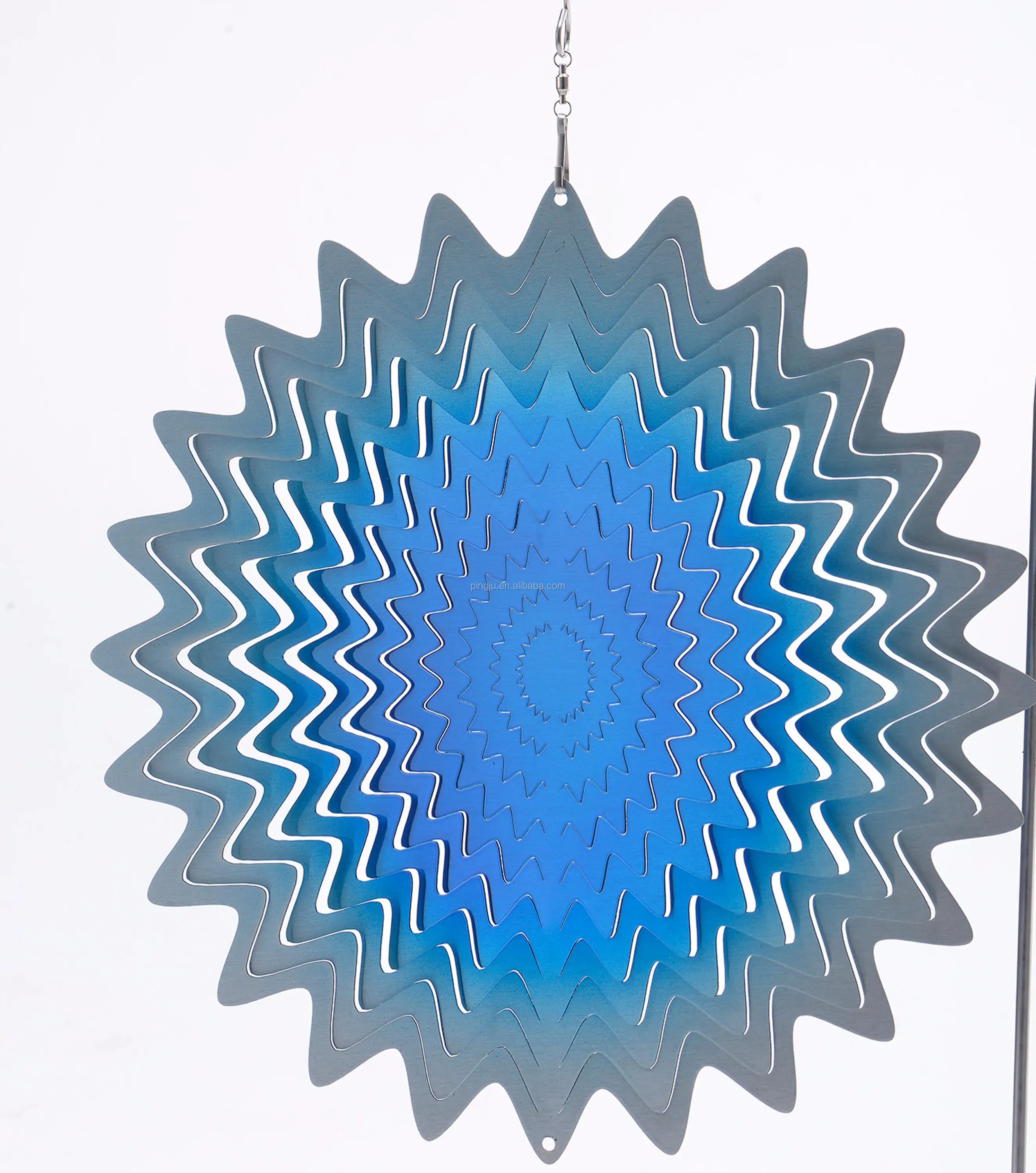 classical Stainless steel Wind spinner- Splash 3d wind spinner