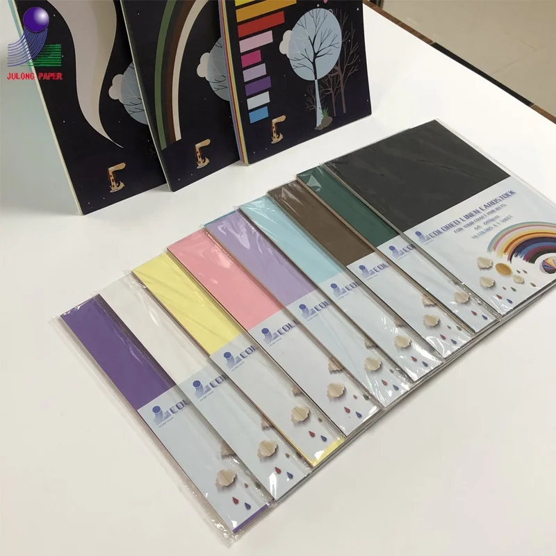 
180gsm 220gsm color bristol board A4 color cardstock paper 