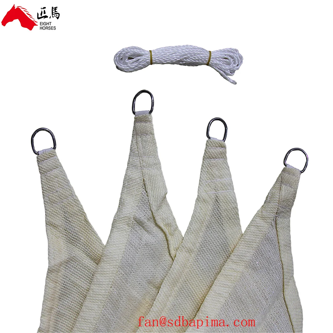 Supplier Cream color Flat wire 180GSM 100% Virgin HDPE add uv stabilized sun shade sail net