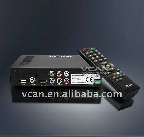 Dvb-t recorder hdd media player full hd 1080p DVB-T2009HD-458 portable HD Car digital DVB-T Receiver with 250KM/Hour