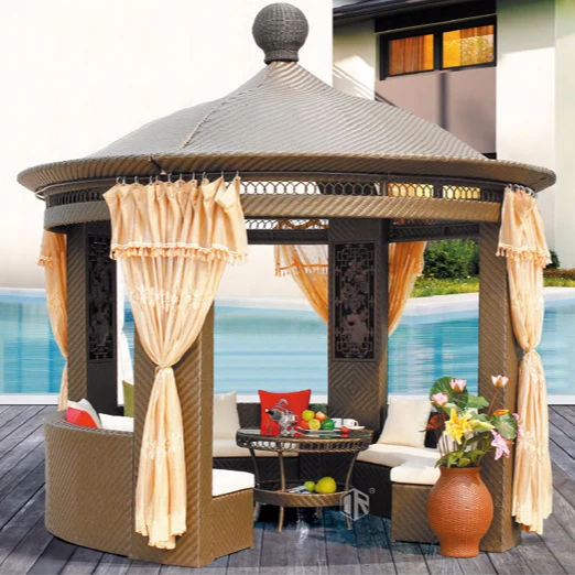 outdoor garden  luxury rattan gazebos  high quality patio furniture manufactures