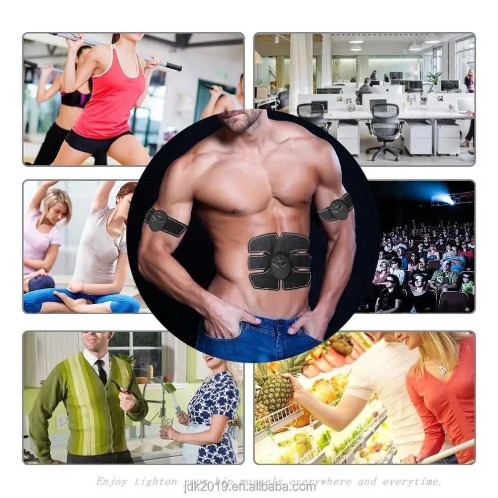 
Popular New high quality ems fitness abs muscle stimulator fitness machine for Men Women with 6 Modes and 10 Ievels 