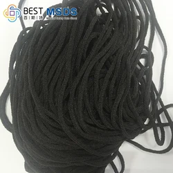 Производитель мягких эластичных ушных петель 3,5 мм 5 мм из полиэстера и спандекса для N95 KF94 или одноразовой маски лица