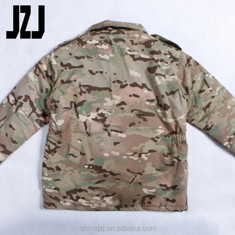 
US army camouflage men military M65 field jacket 
