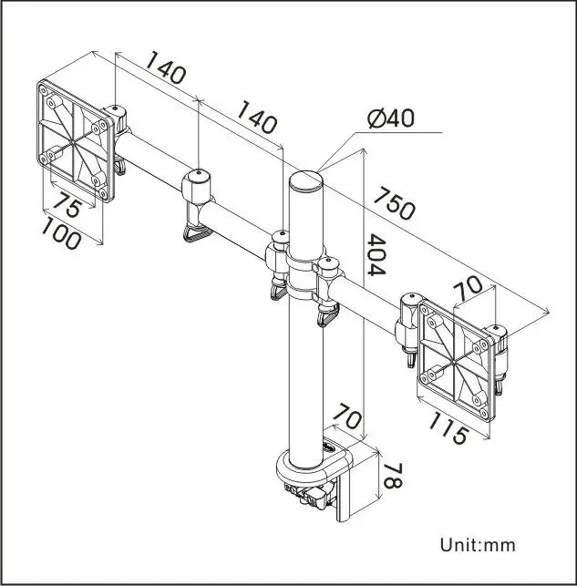 
Dual LCD Arm Monitor Holder 