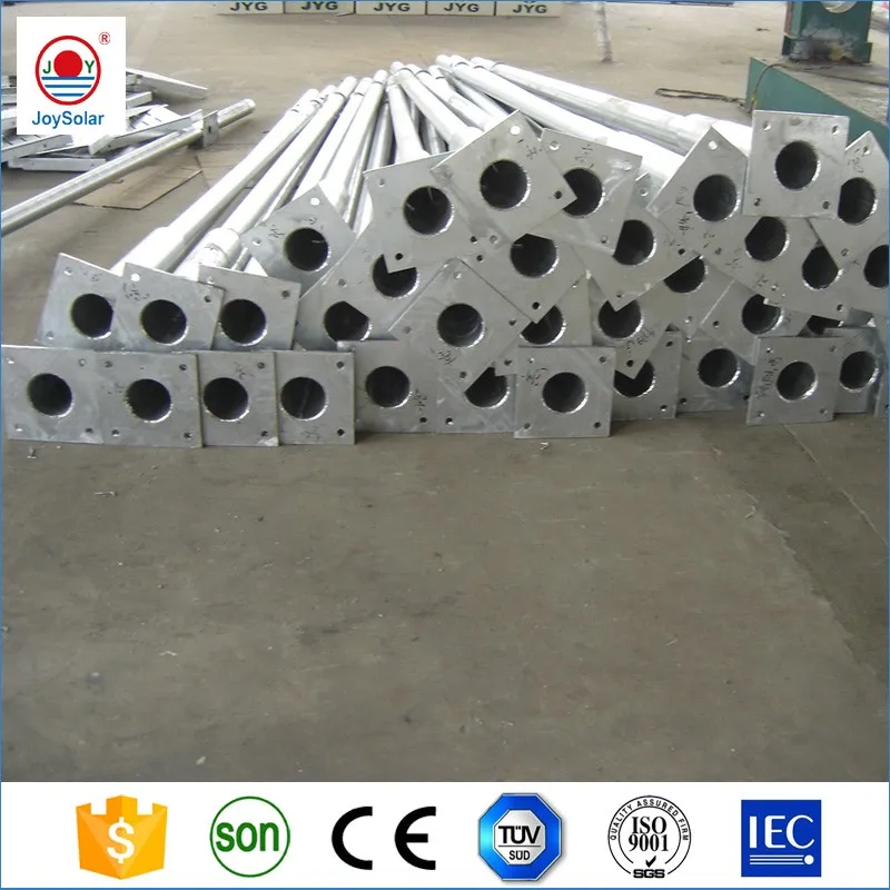 6M 8M 10M 12M Galvanized Steel Street Light posts for lights supplier for poteau pour lampadaire solaire para postes