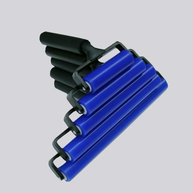 6 inch Industrial Cleaning Aluminium Alloy Slab Dedusting Silicone Roller