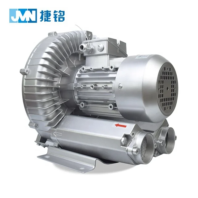 Factory direct 4kw 5.5HP three phase side channel vacuum blower dust removal exhaust fan