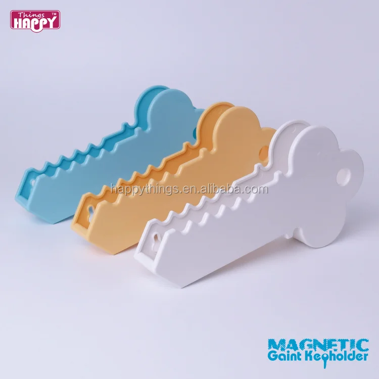 Factory Direct Simple Design Key Shape Letter Holder Mounted on the Door Plastic Key Holder For Multiple Keys