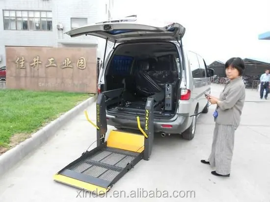 WL-D-880U Dual Arm Electric and Hydraulic Disabled lift table Wheelchair Lift for Van and Minivan with CE