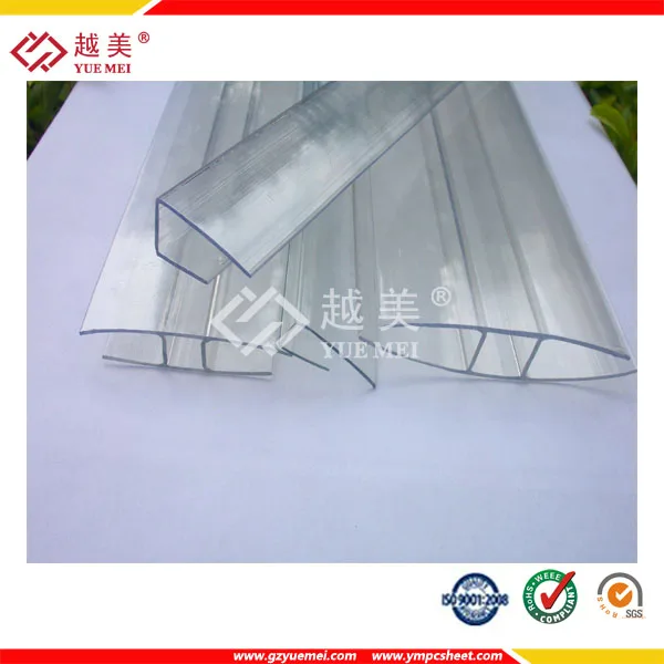 polycarbonate sheet connector h and u profile