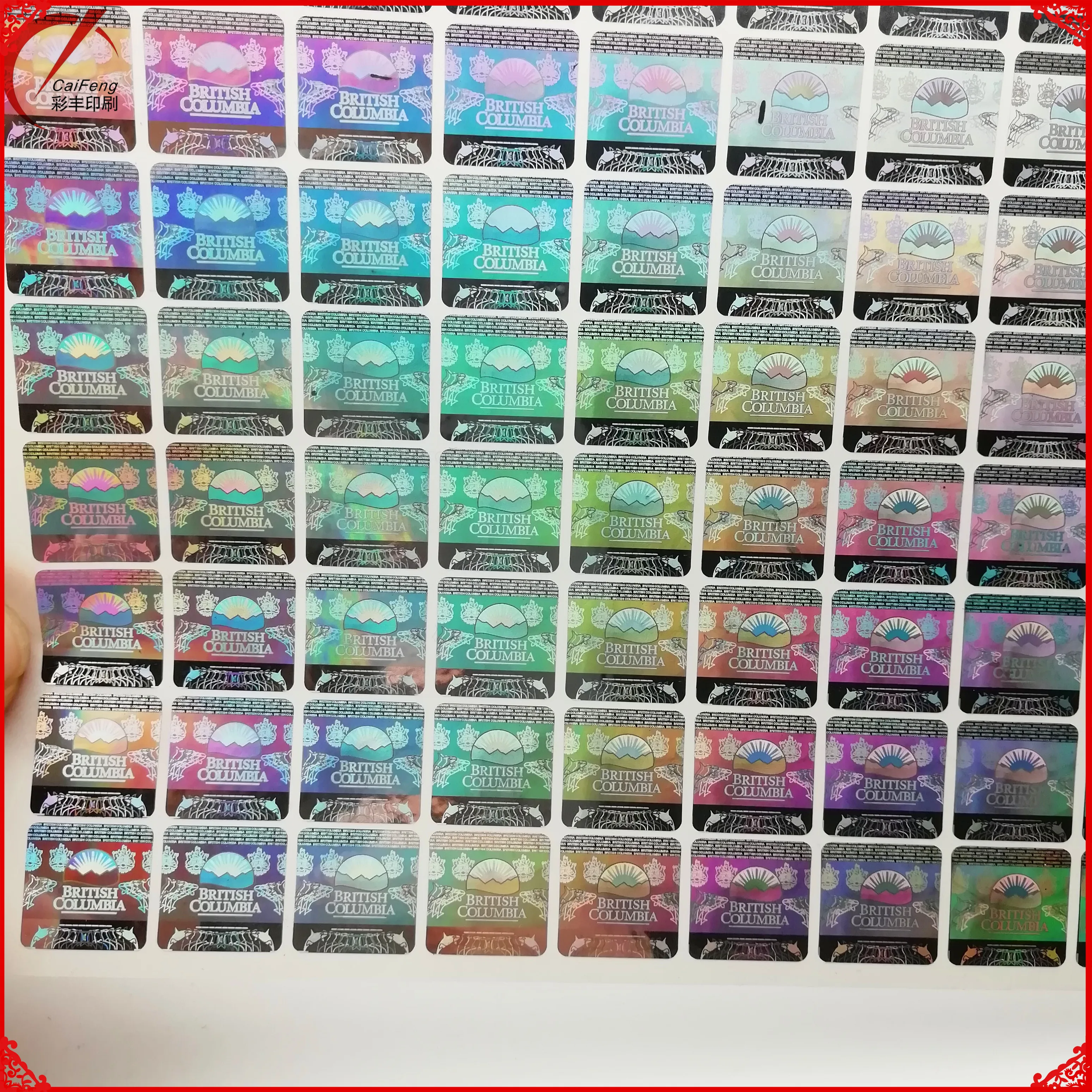 3D/3d custom OEM hologram transparent sticker ,high quality hologram