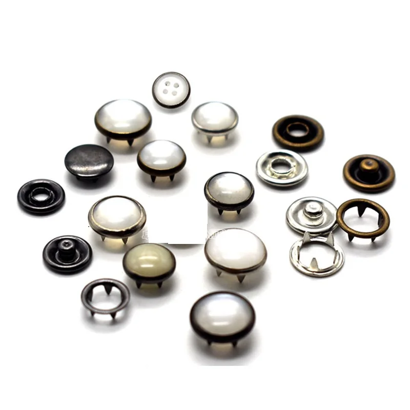 wholesale promotional prong snap fastener buttons with different snap top