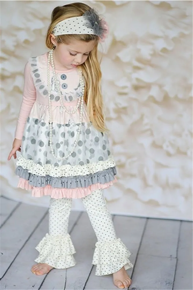 fall winter girls white lace long sleeve giggle moon boutique outfits