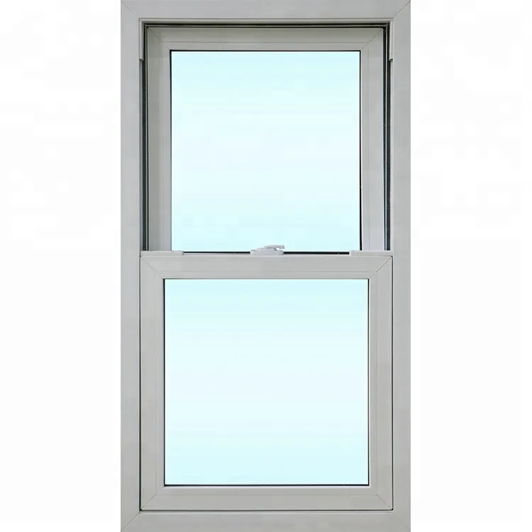 
New design insulated vinyl pvc double hung window 