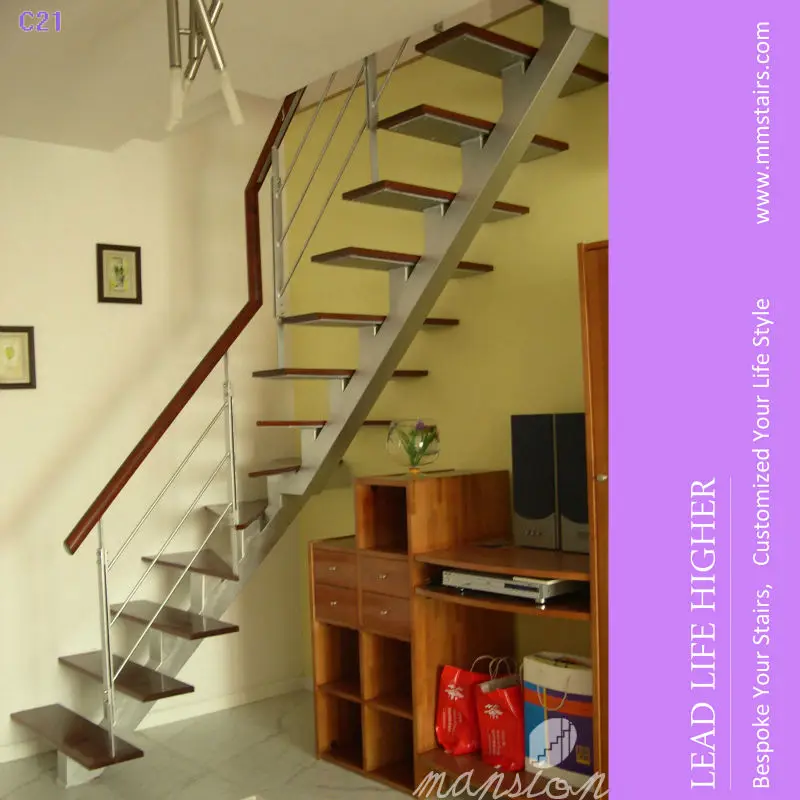 
Low Cost Indoor Mono Stringer Staircase Design 