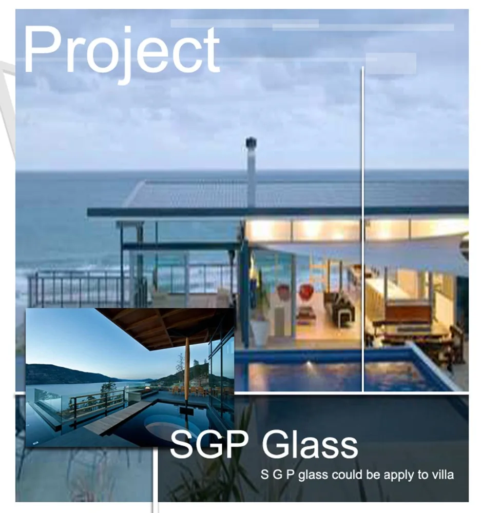 
Multi compound hurricane proof laminated safety glass for modern design with CE, ANSI Z97, AS/NZS2208 