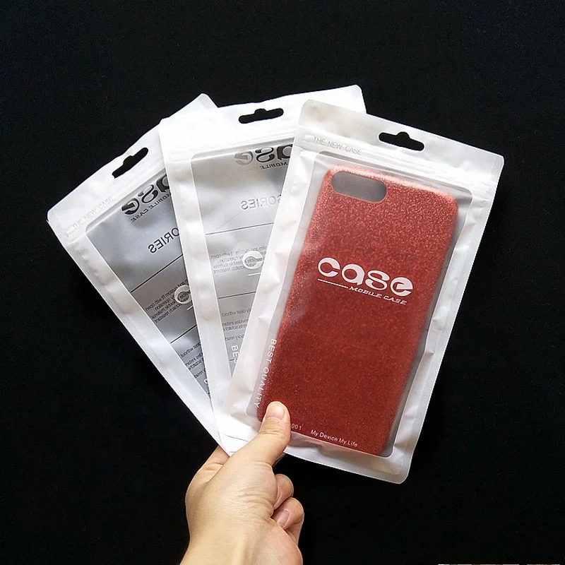 Cheap packaging bag mobile phone case bag Plastic cell phone zipper bag