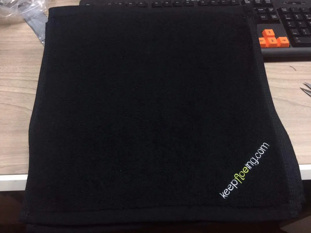 Hot sale cheap wholesale cotton black hand towel face towel black