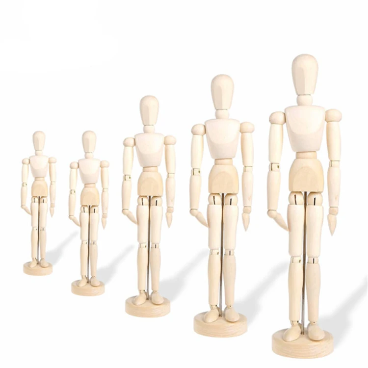 Cheap Price  handmade natural unique wooden drawing very young manikin models men