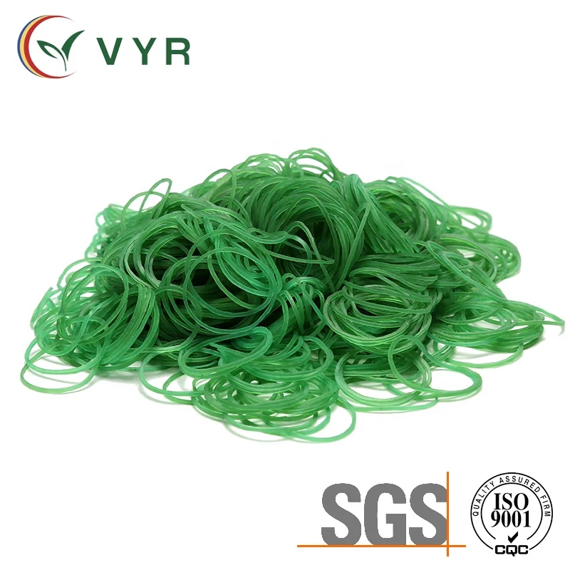 Home And Agricultural Custom Elastic 0.9 Inch Green Daily Custom Rubber Band