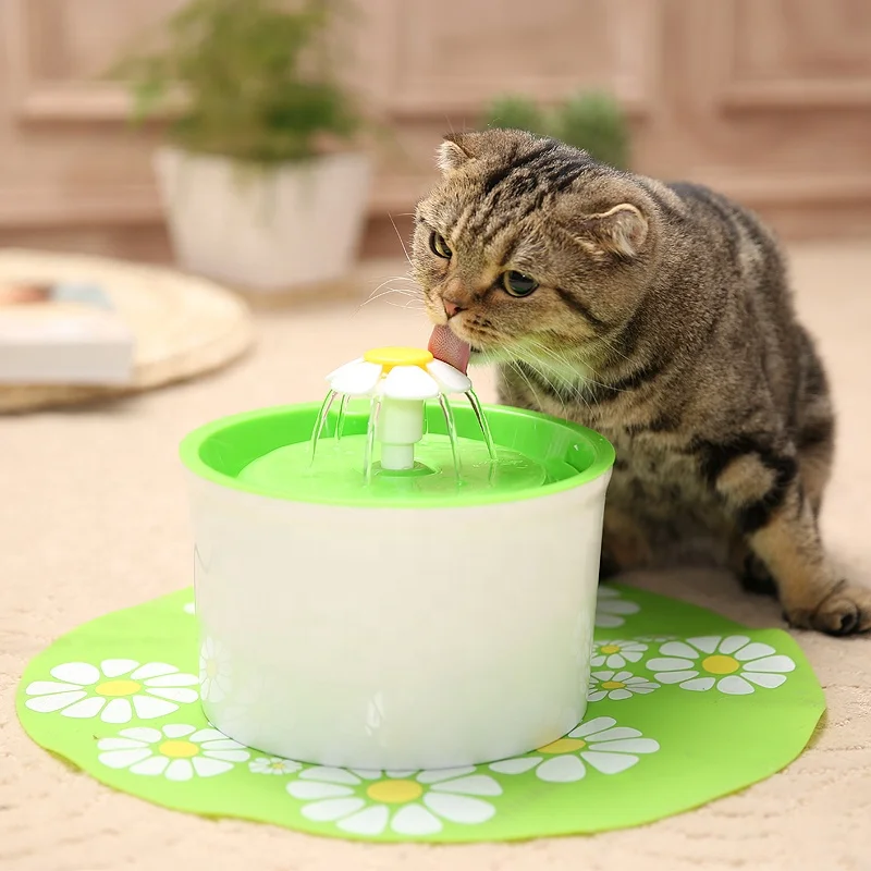 
Super Quiet Automatic Pet Water Fountain Flower Cat Water Fountain Quiet Cat Drinking Fountain 