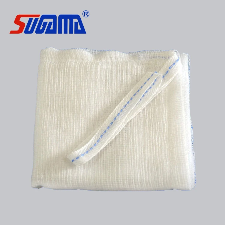 High quality surgical non sterile lap sponges blue loop and x ray chips medical non sterile lap sponge