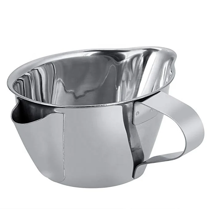 2 in 1 Cooking Tools Stainless Steel Oil Fat Separator Bowl Gravy Jug Oil Soup Strainer with Handle Grease Trap