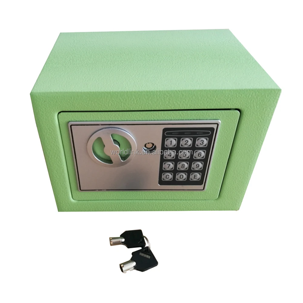 Небольшой размер стальной Электронный Замок Безопасный чехол с ключом замок на отель