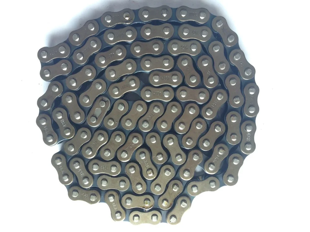Peru motorcycle parts reinforced high tensile natural color 428H 150L motorcycle  chain