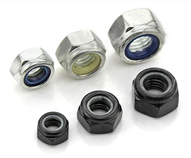 DIN985 M2 M3 M4 M5 M6 M8 M10 M12 Шестигранная нейлоновая вставка, контргайки
