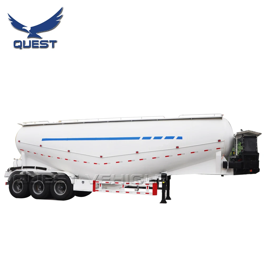 China Factory Price Bulk Cement Tanker Semi Trailer 50cbm 55cbm for Sale Truck Trailers
