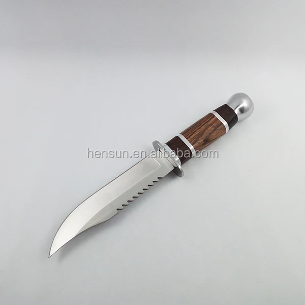 Yangjiang tactical utility camping hunting knife stainless steel wood handle knives