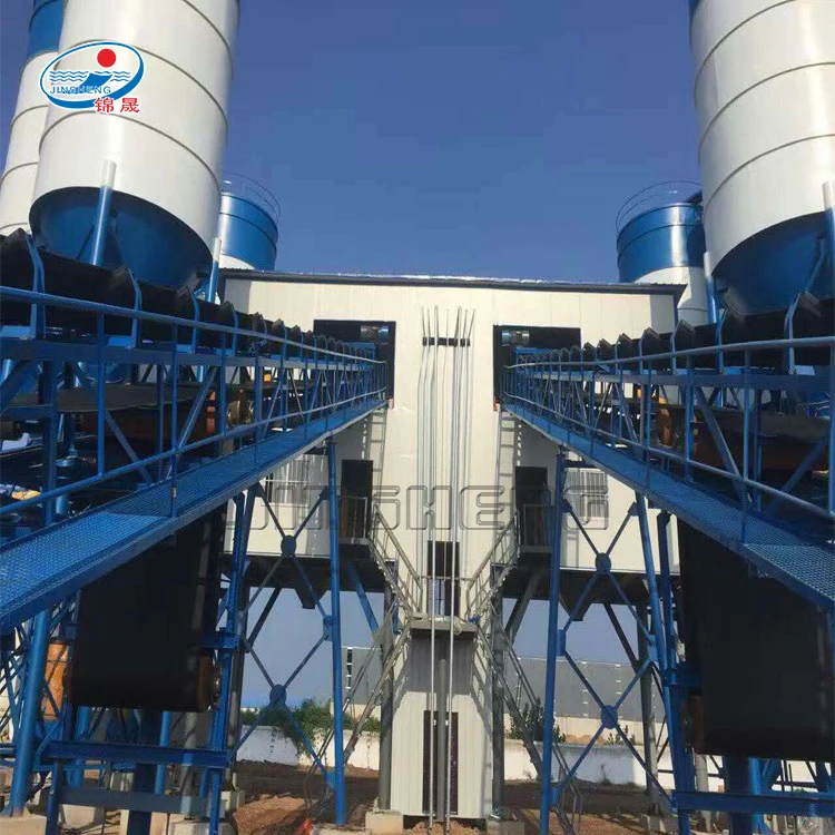 Large hzs120 sicoma simen beton concrete batching plant
