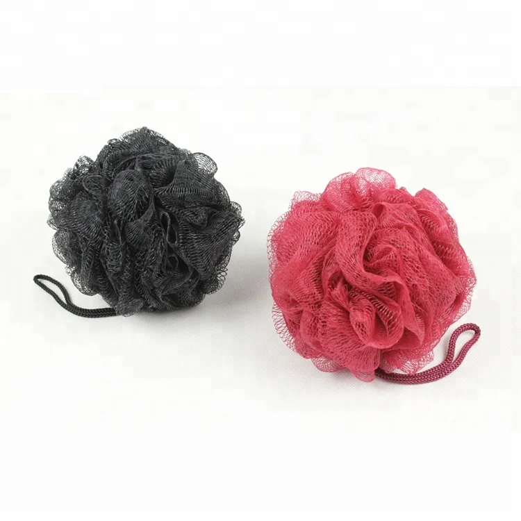 Good Quality Colorful Mesh Shower Body Exfoliating Loofah Cleaning Bath Sponge make products with different hand feel