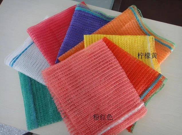 Cheap wholesale PP/PE Knitted plastic raschel leno mesh packing bags for Agriculture fruit vegetable form China