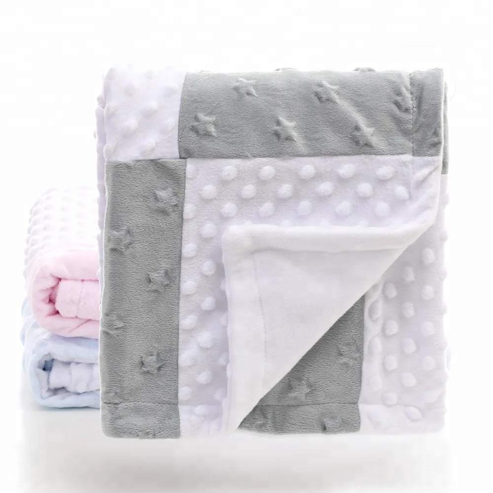 
Personalized Soft Touch Breathable Comfort Bubble Patchwork Baby Blanket 