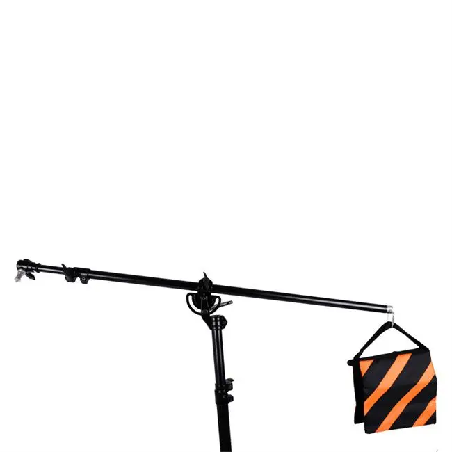 Photo Studio 2 in 1 Light Stand Boom Arm and Sandbag for Supporting Softbox Studio Flash for Video Portrait